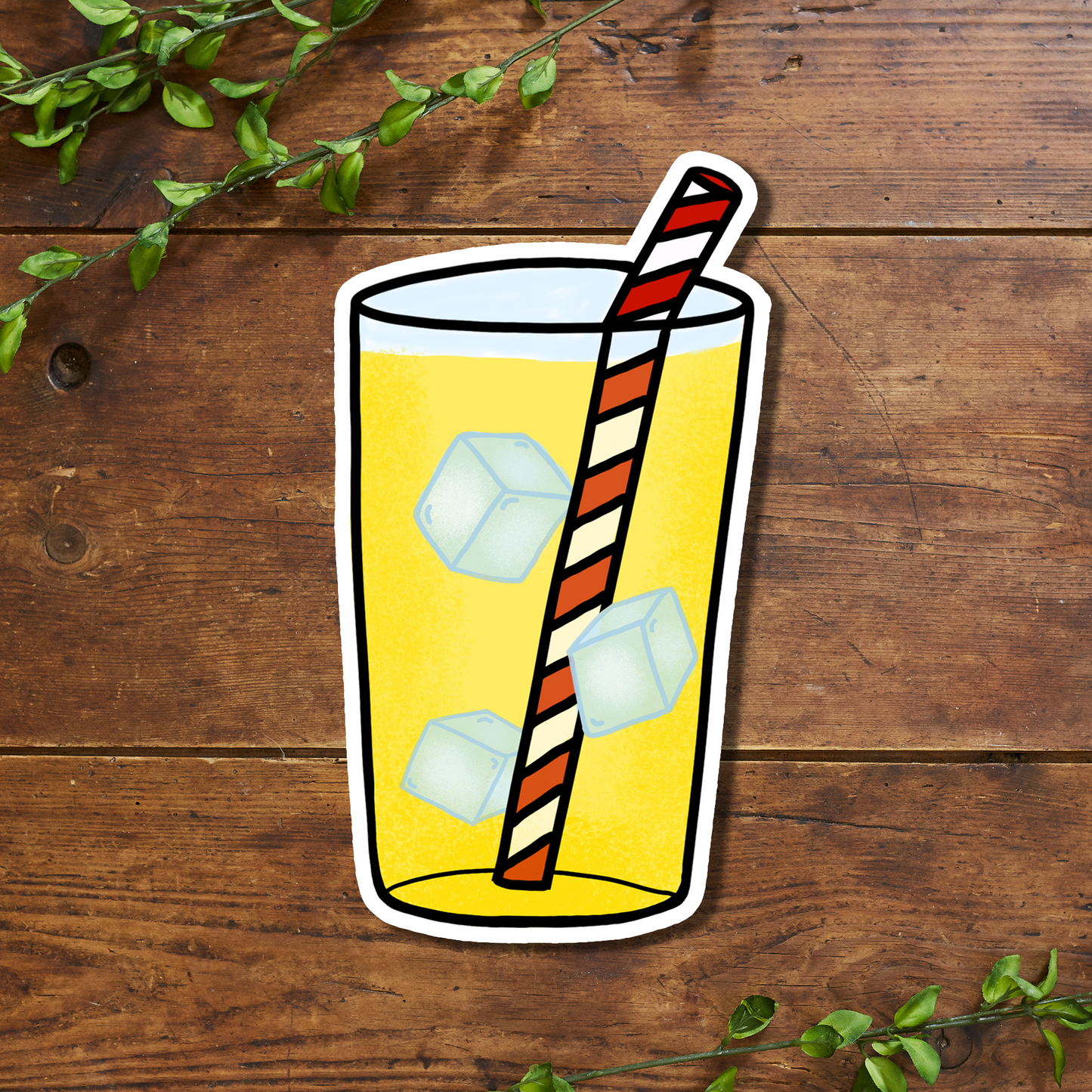 Lemonade Glass Vinyl Sticker