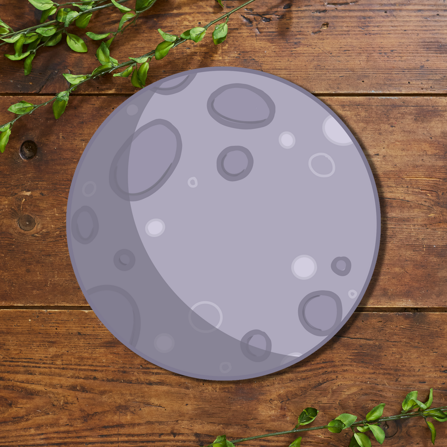 Doodle Moon Vinyl Sticker