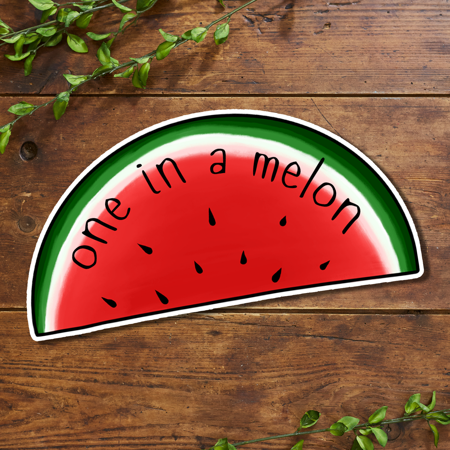 One in a Melon Vinyl Sticker