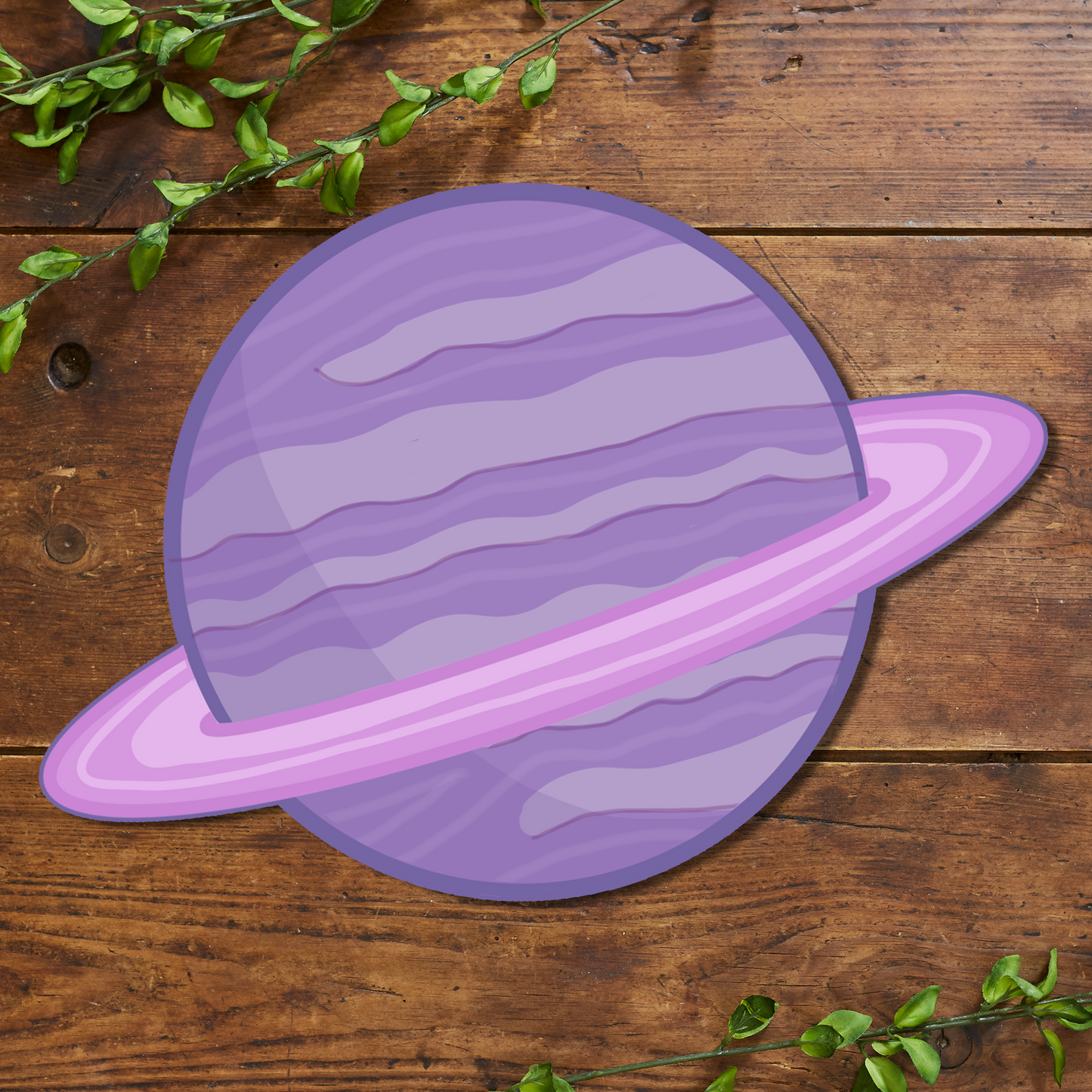 Ringed Planet Vinyl Sticker