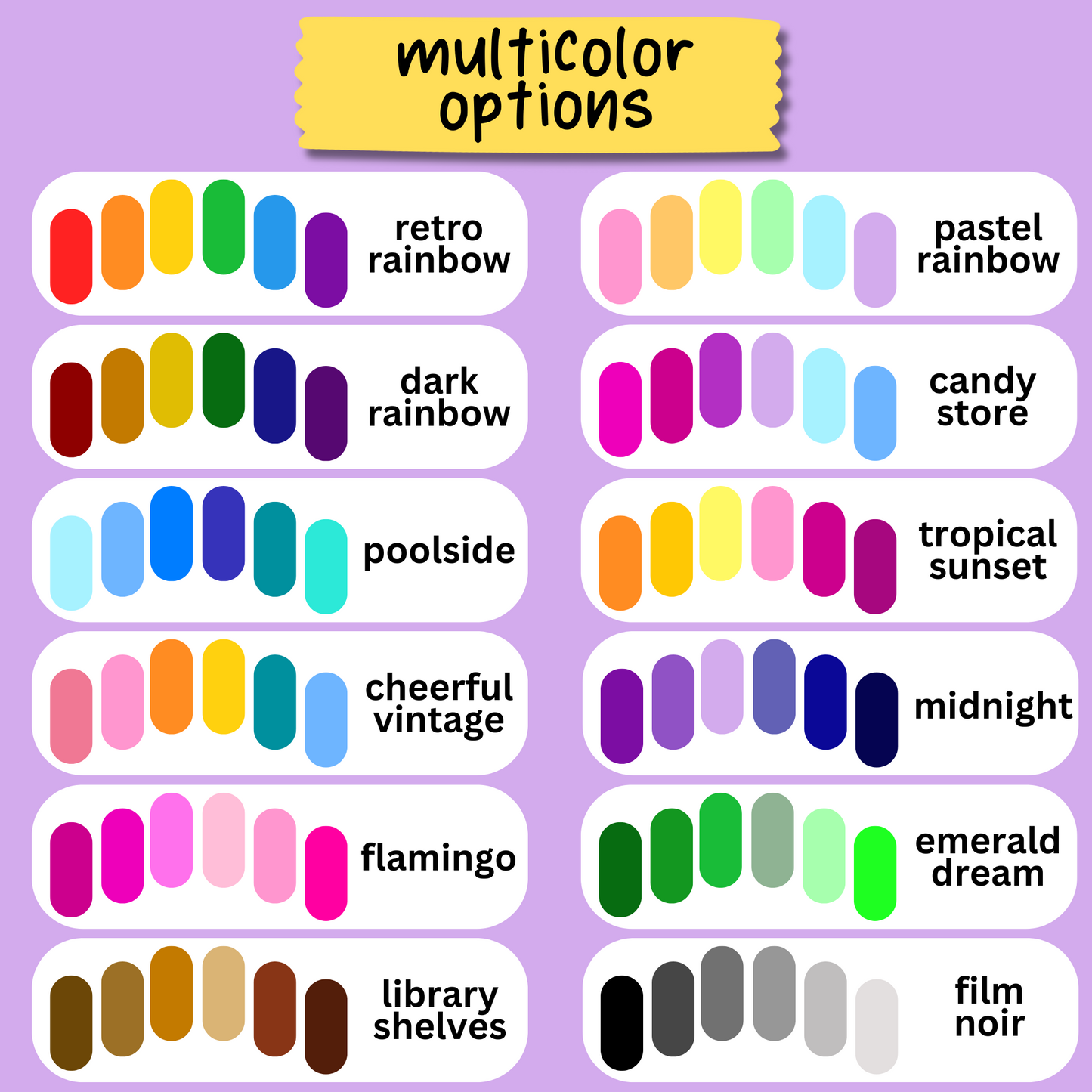 This Week Bold Text Sticker Sheet - Customizable