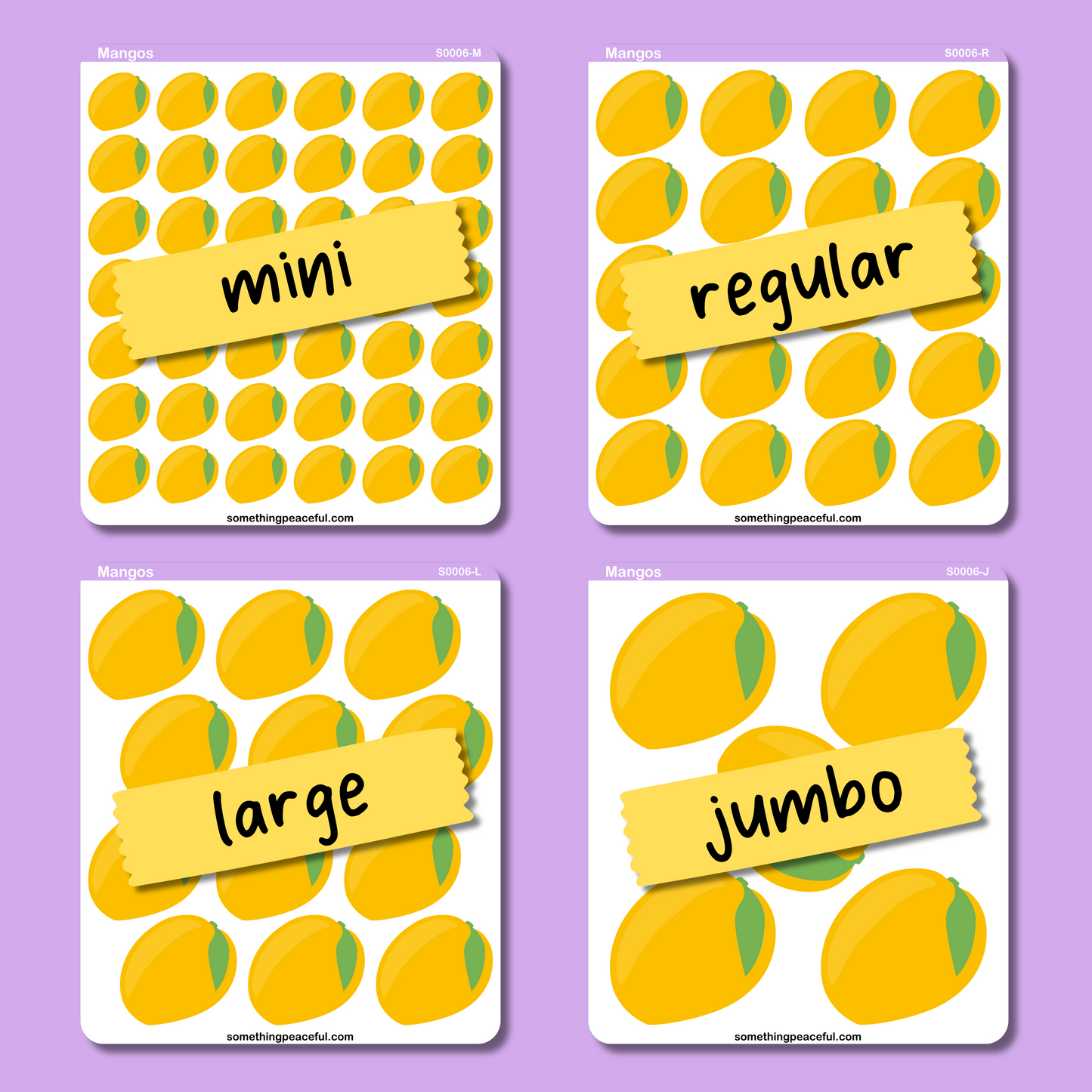 Mango Icons Sticker Sheet