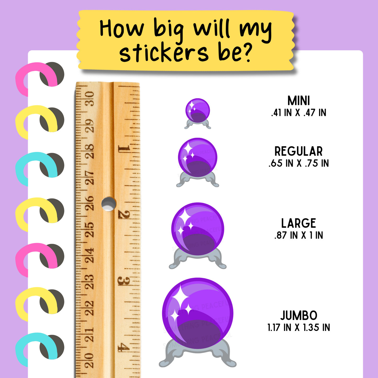 Crystal Ball Icons Sticker Sheet
