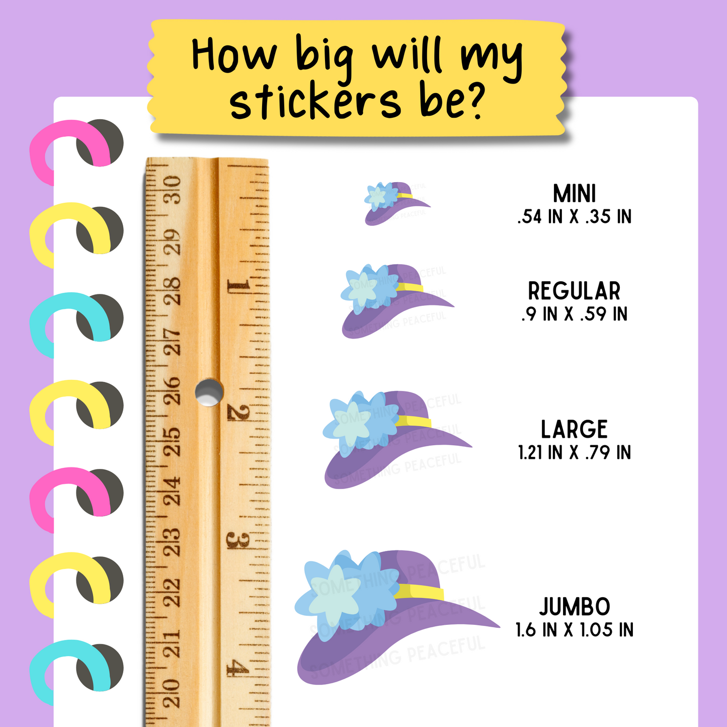 Fancy Hat Icons Sticker Sheet