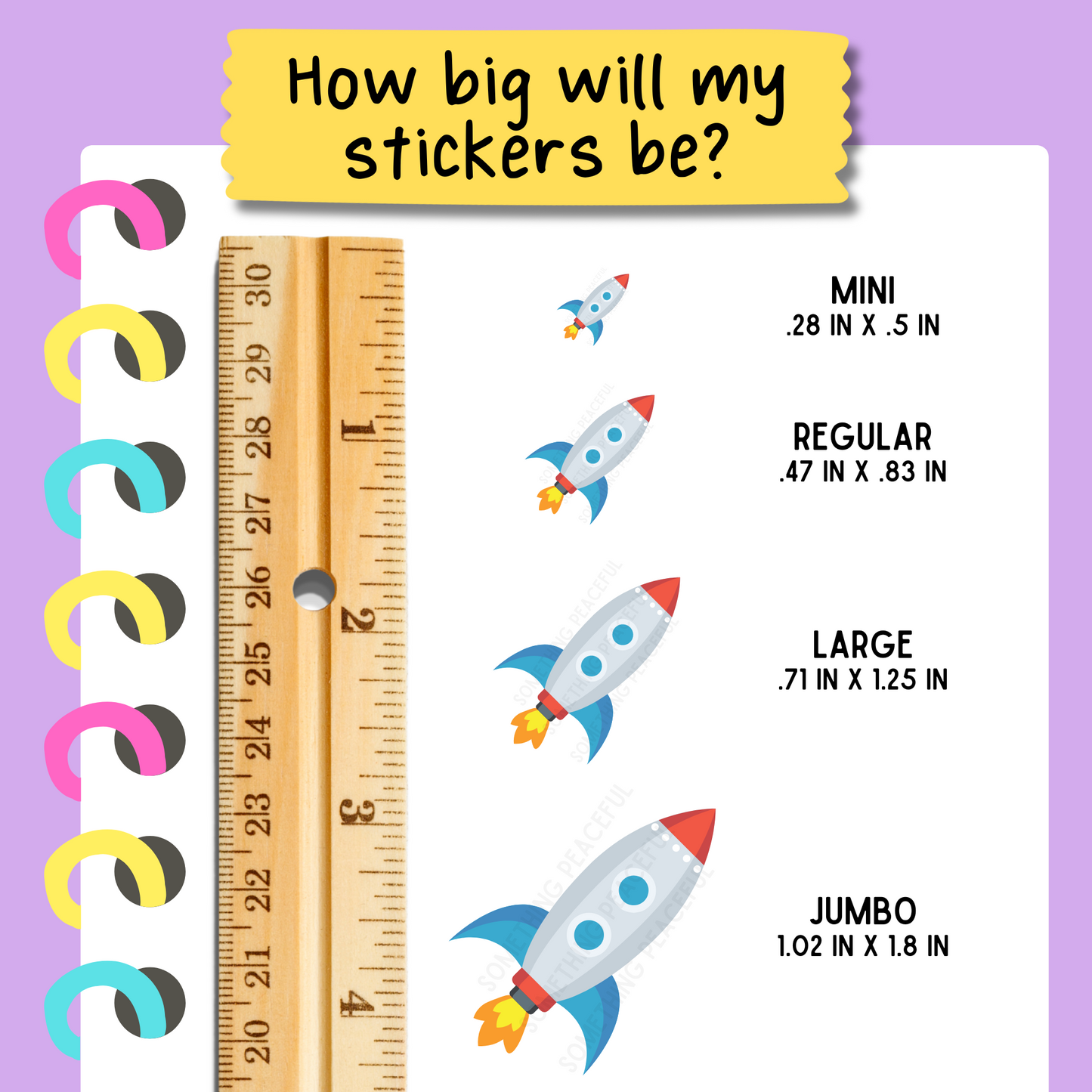 Rocket Icons Sticker Sheet