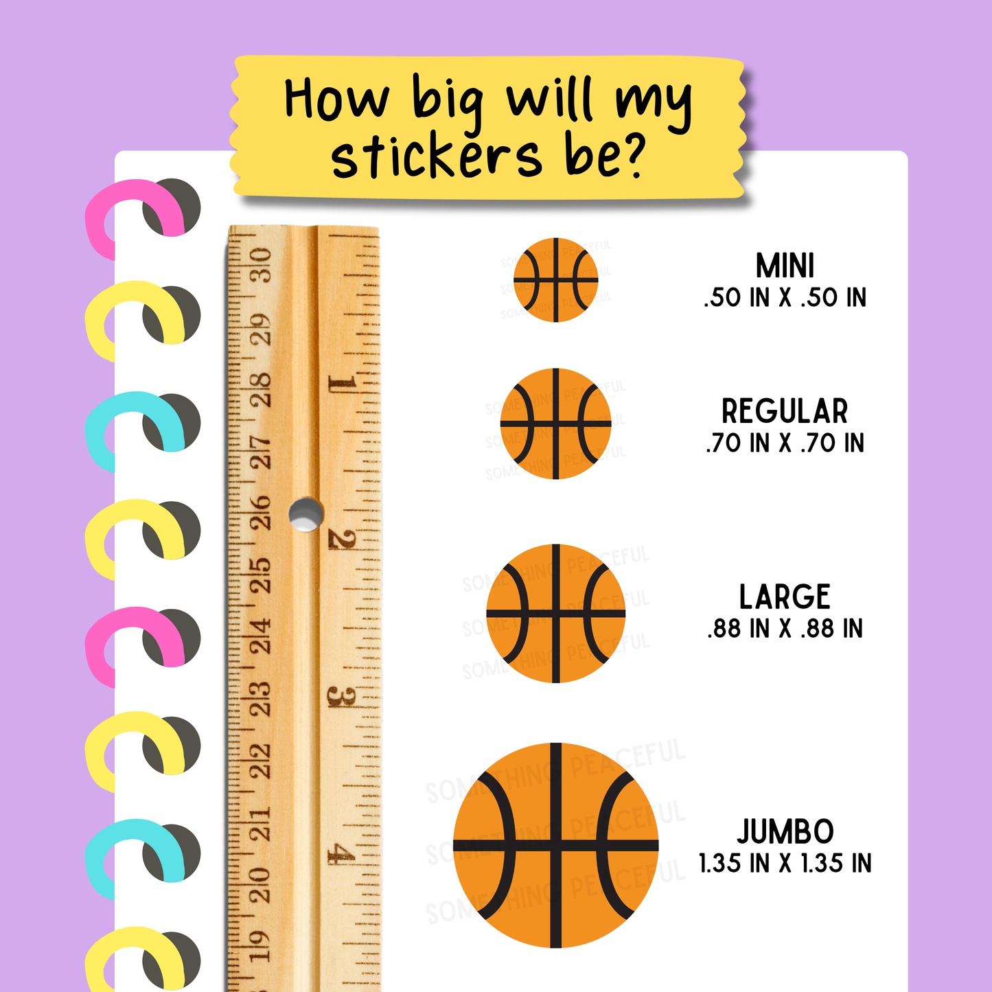 Basketball Icons Sticker Sheet