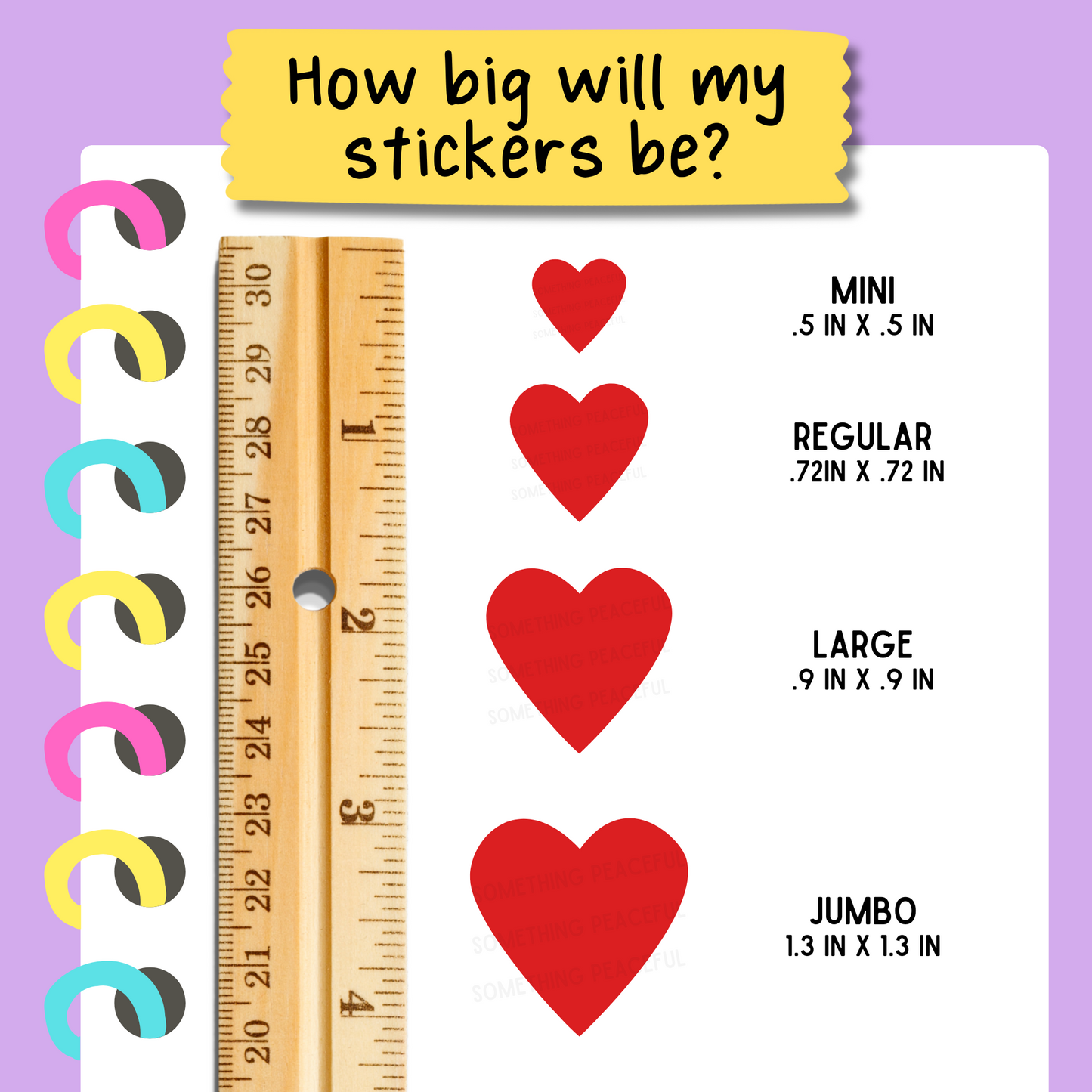 Heart Card Suit Icons Sticker Sheet