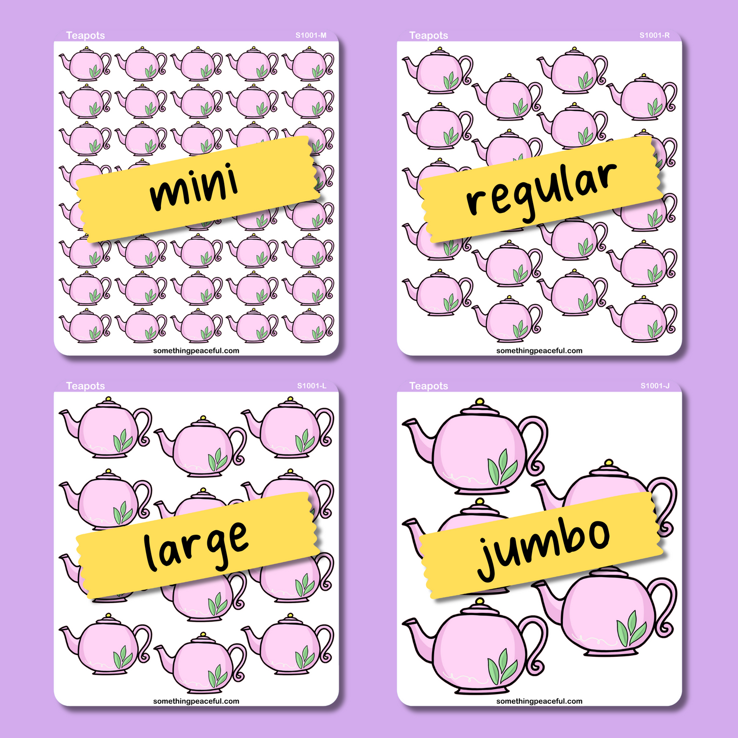 Teapot Sticker Sheet
