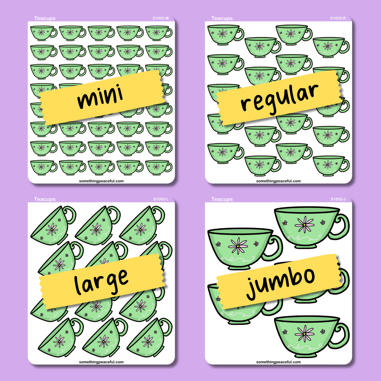 Teacup Sticker Sheet