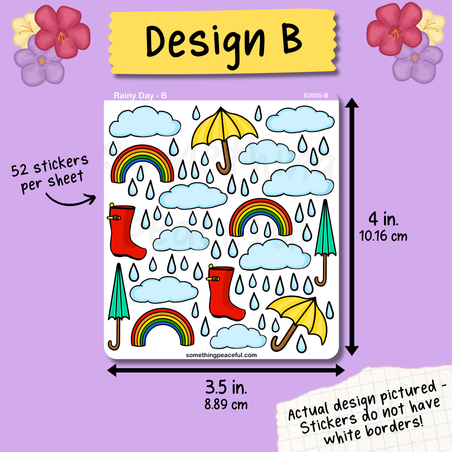 Rainy Day Stickers Sheet