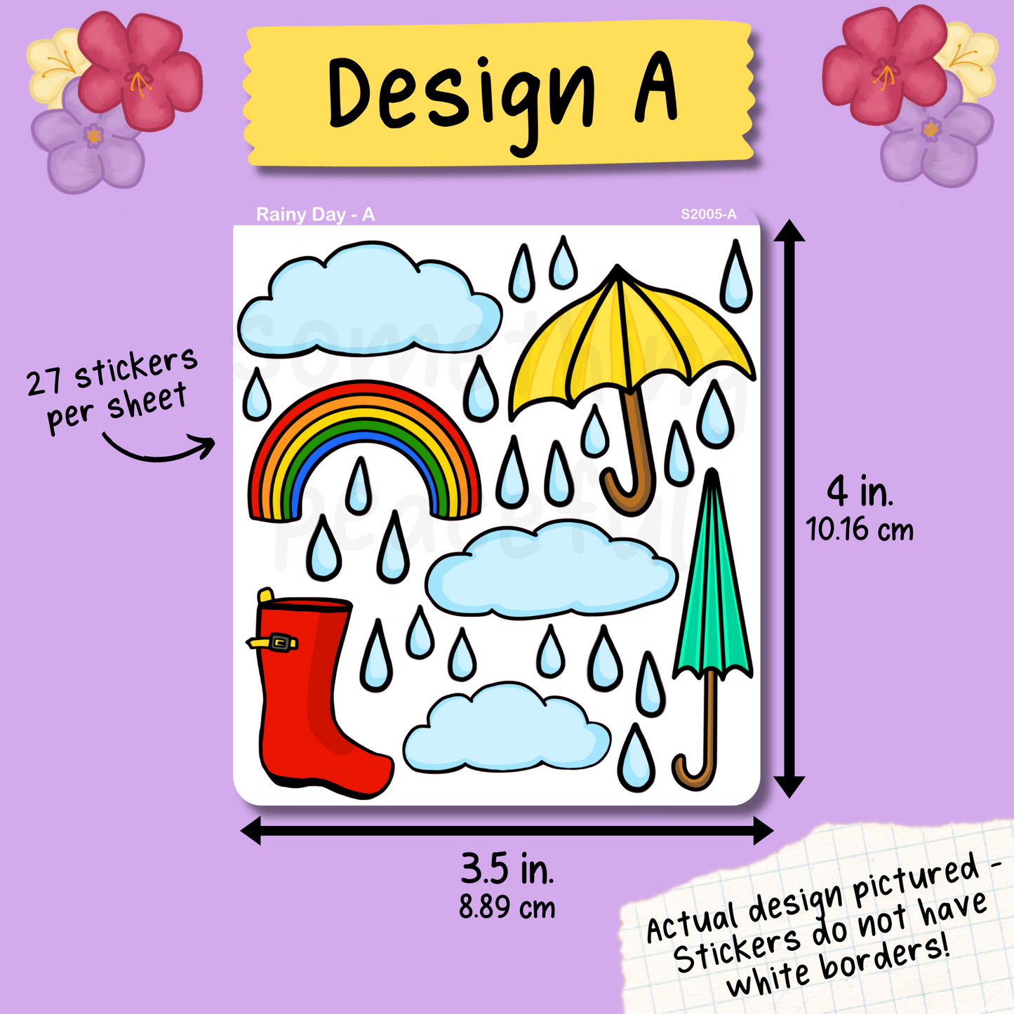 Rainy Day Stickers Sheet