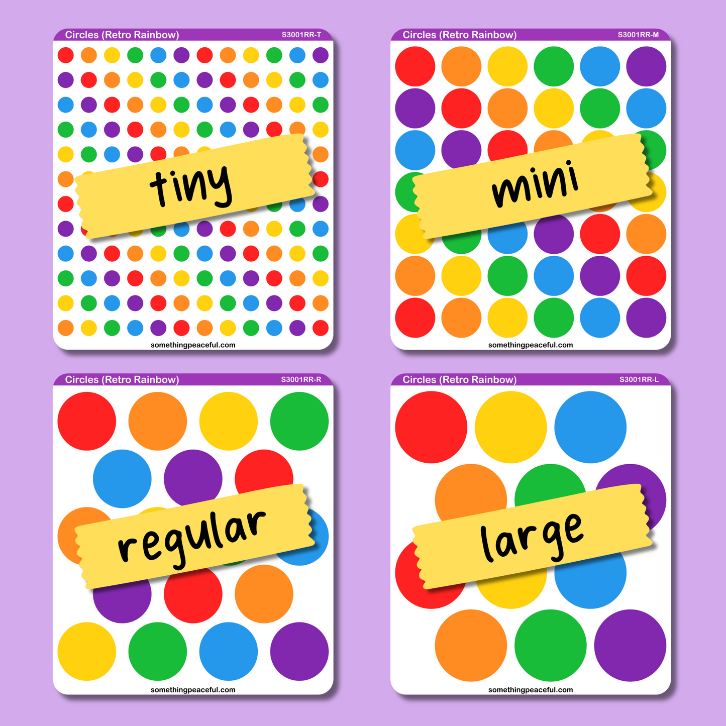 Circle Sticker Sheet - Customizable