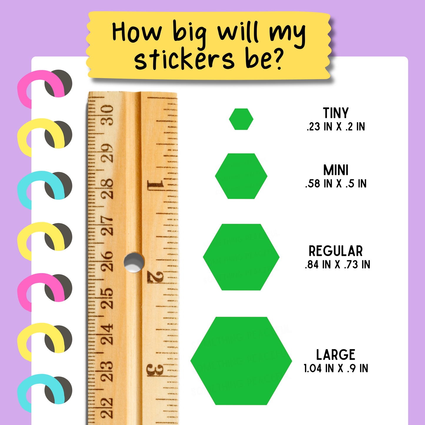 Hexagon Sticker Sheet - Customizable