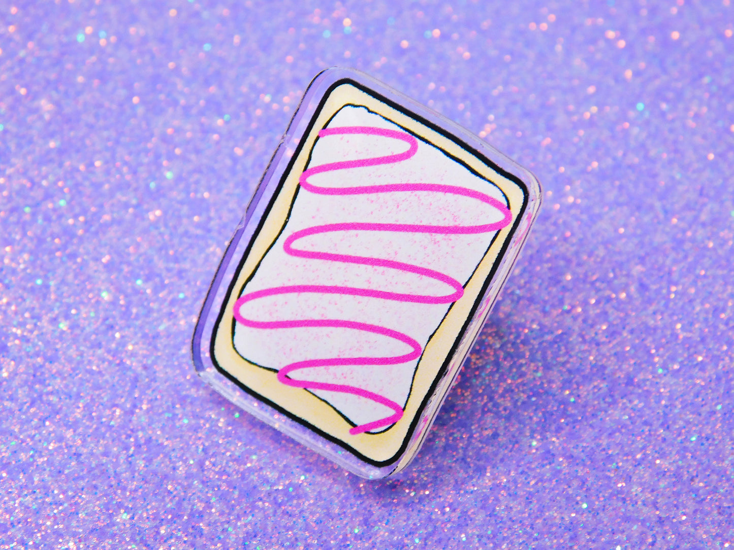 Toaster Pastry Acrylic Pin