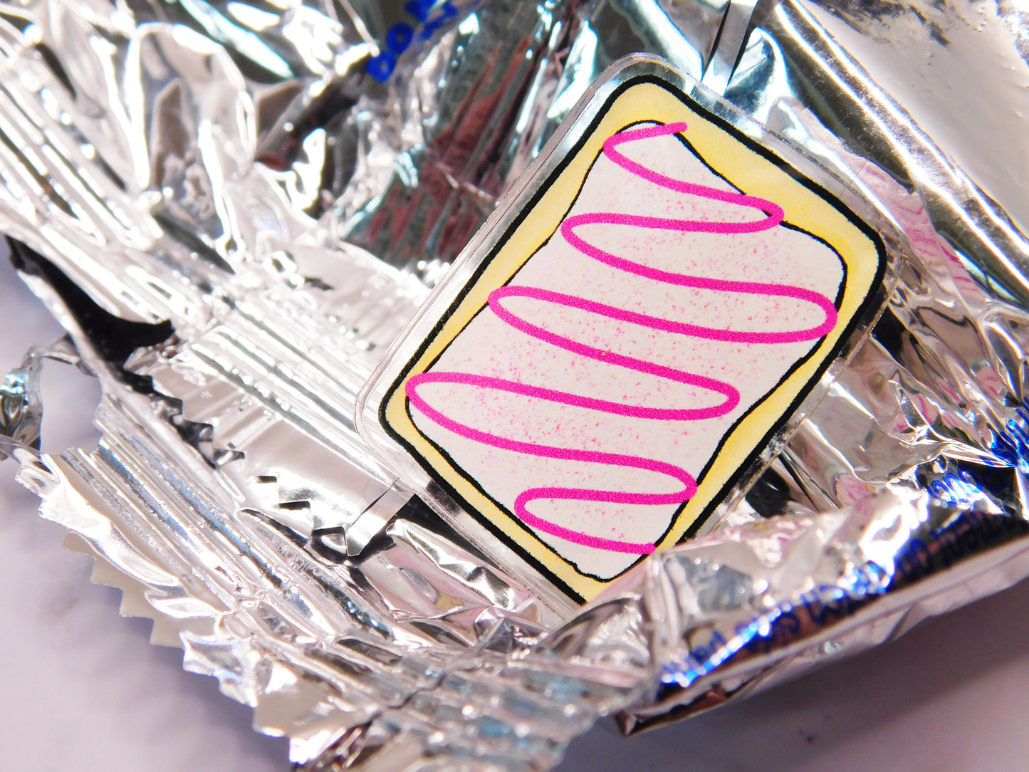 Toaster Pastry Acrylic Pin
