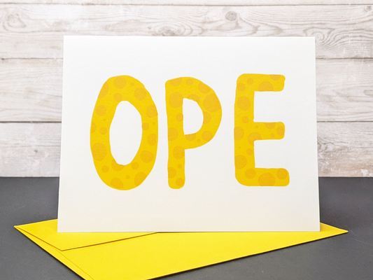 Cheese Ope Notecards