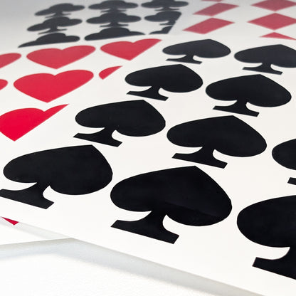 Card Suits Decal Sheets