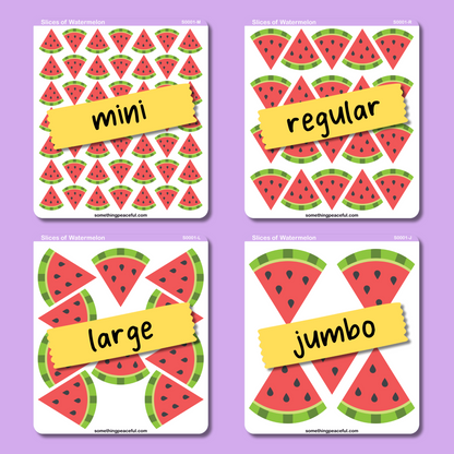 Watermelon Icons Sticker Sheet