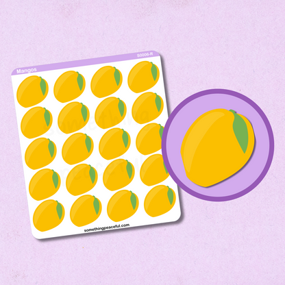 Mango Icons Sticker Sheet