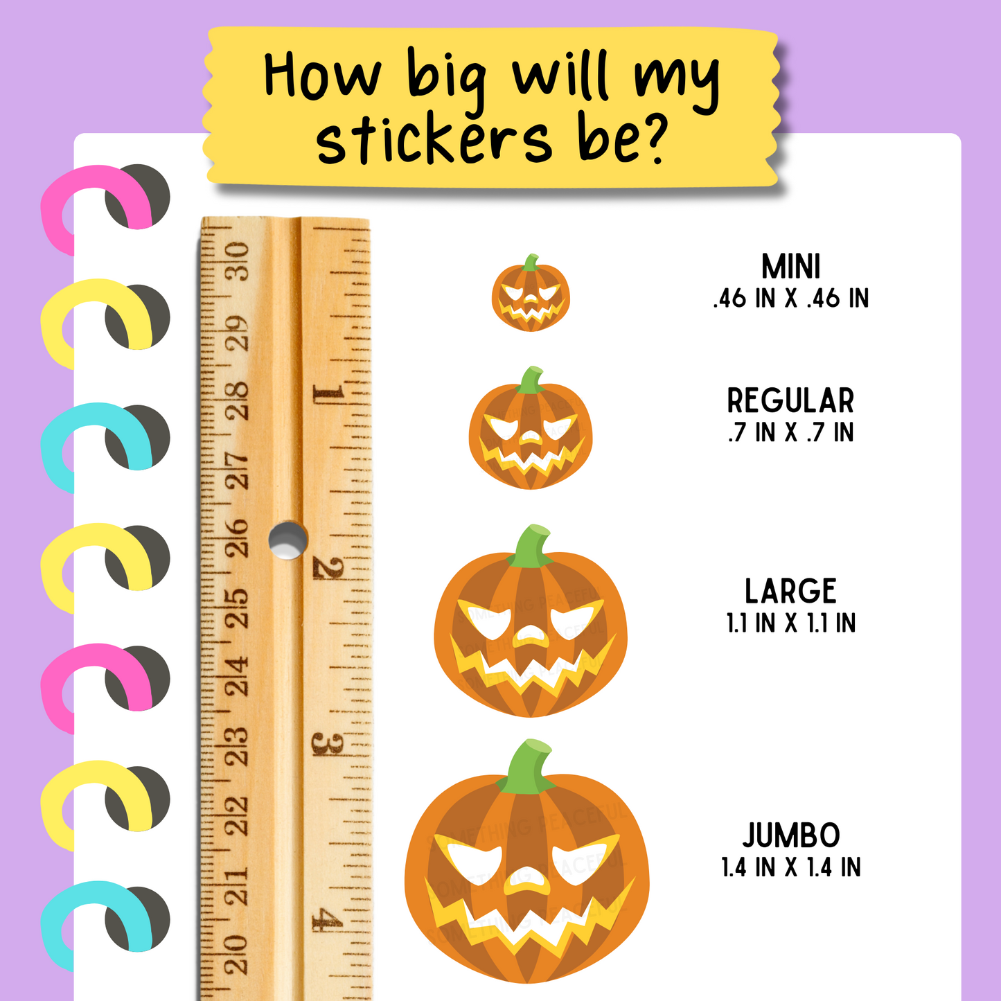 Jack-o'-Lantern Icons Sticker Sheet