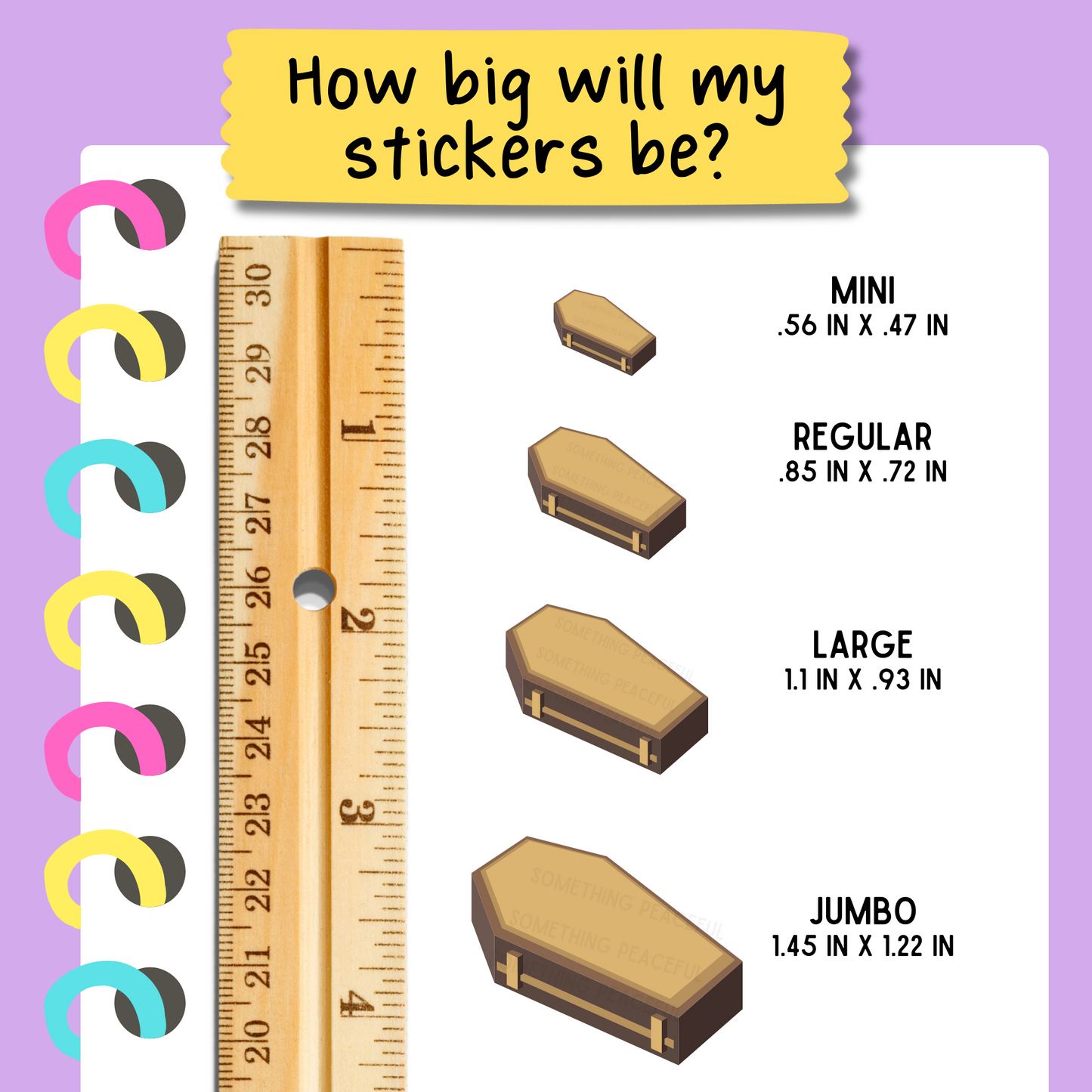 Coffin Icons Sticker Sheet
