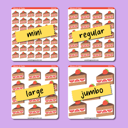Cake Icons Sticker Sheet