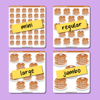 Pancake Icons Sticker Sheet