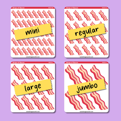 Bacon Icons Sticker Sheet