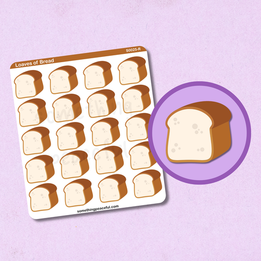Bread Icons Sticker Sheet