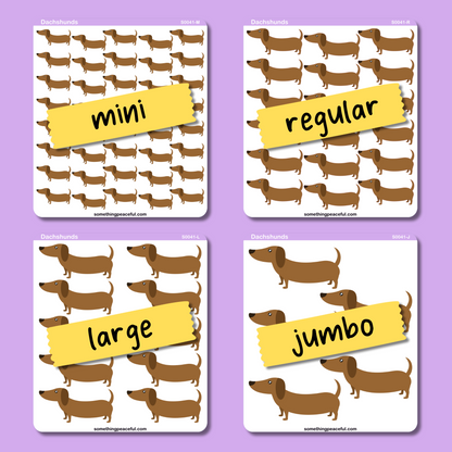 Dachshund Icons Sticker Sheet