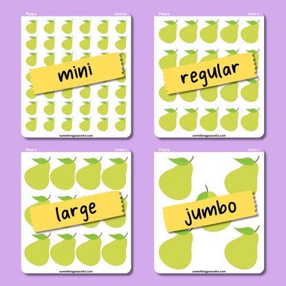 Pear Icons Sticker Sheet