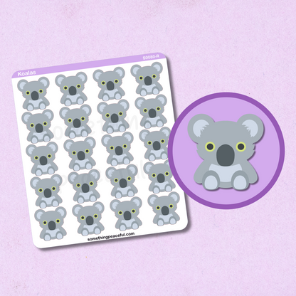 Koala Icons Sticker Sheet
