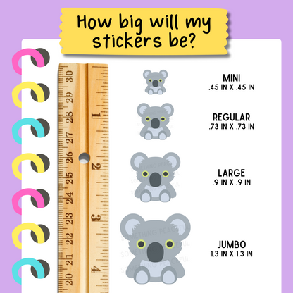 Koala Icons Sticker Sheet
