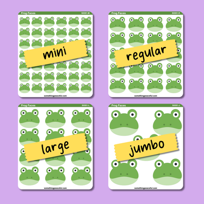 Frog Icons Sticker Sheet