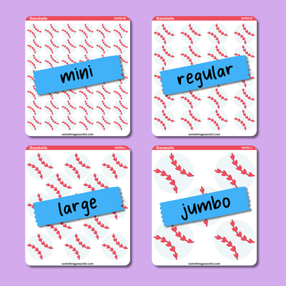 Baseball Icons Sticker Sheet