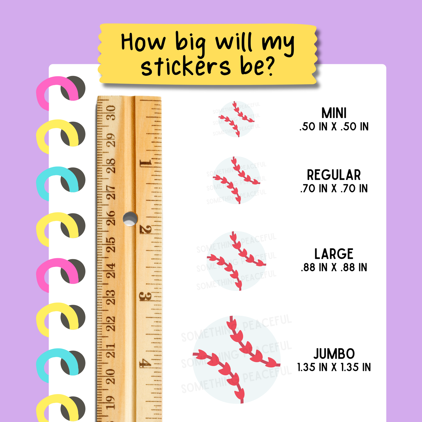 Baseball Icons Sticker Sheet