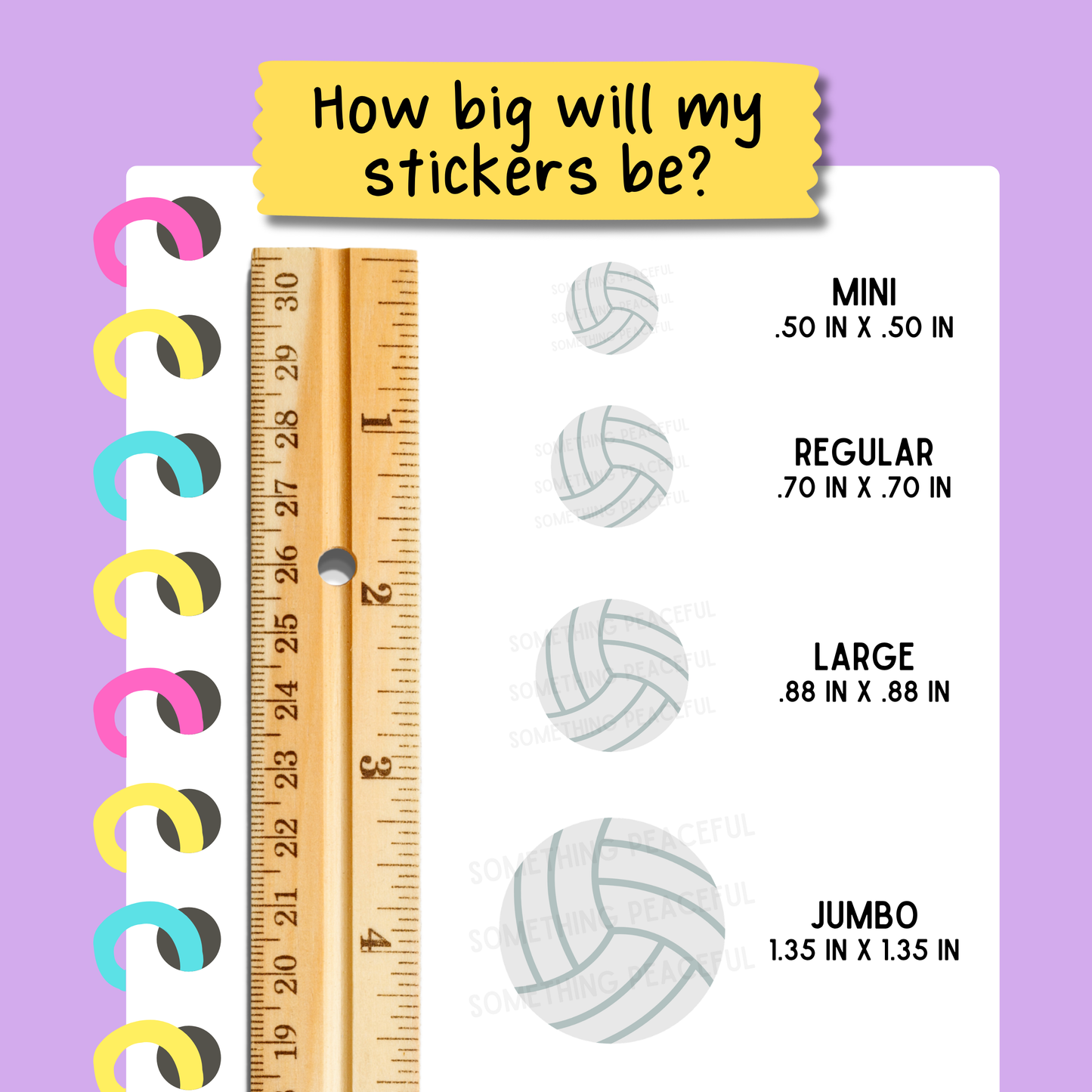 Volleyball Icons Sticker Sheet