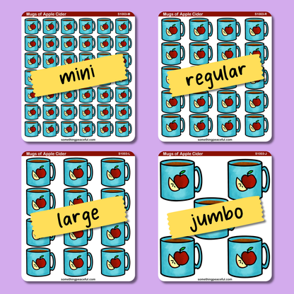 Cider Mug Sticker Sheet