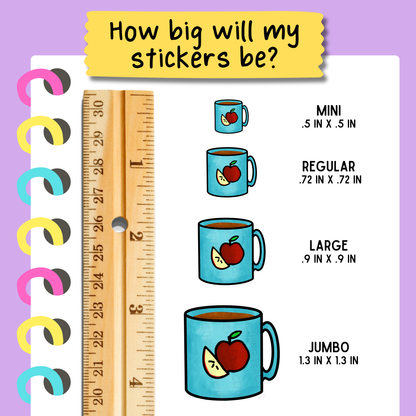 Cider Mug Sticker Sheet
