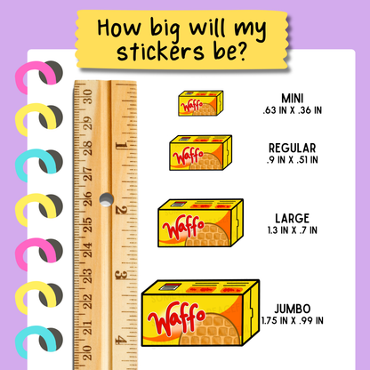 Waffle Box Sticker Sheet