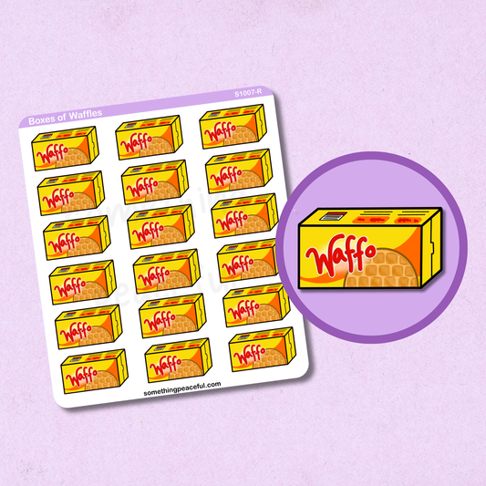 Waffle Box Sticker Sheet