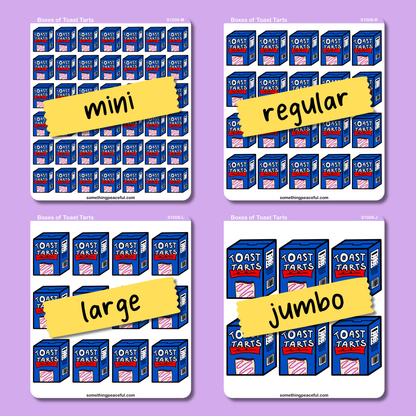 Toaster Pastry Box Sticker Sheet