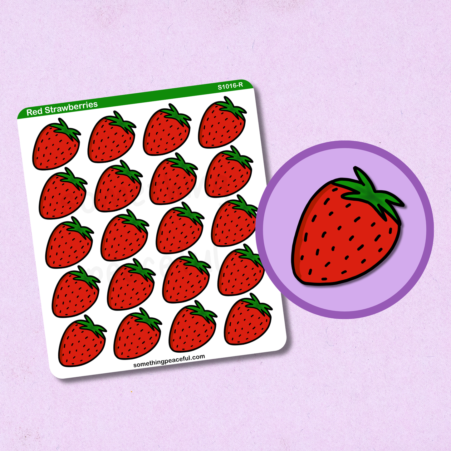 Strawberry Sticker Sheet