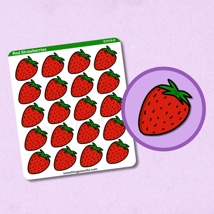 Strawberry Sticker Sheet