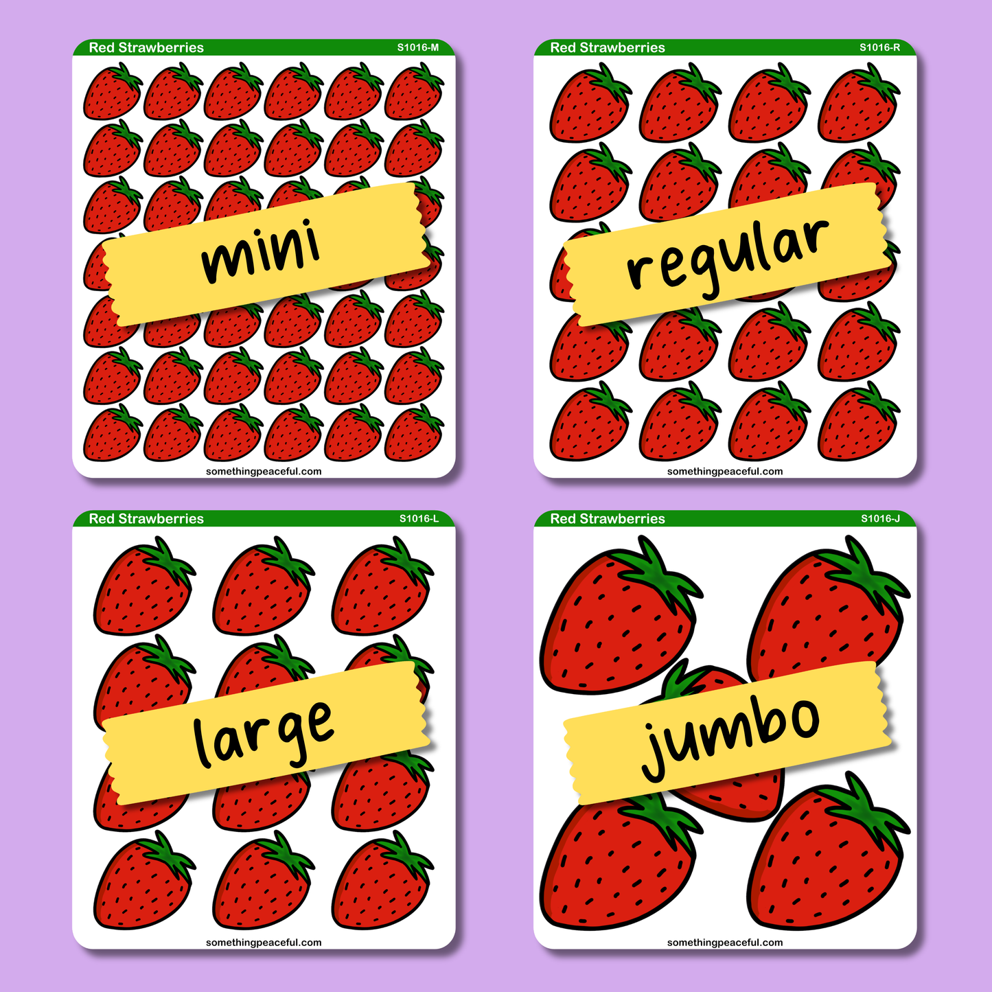 Strawberry Sticker Sheet