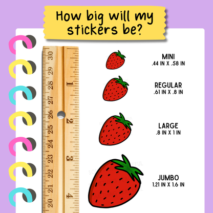 Strawberry Sticker Sheet