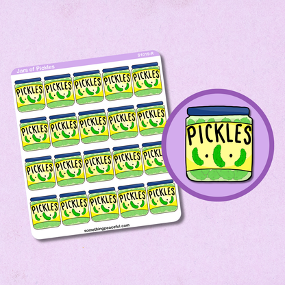 Pickle Jar Sticker Sheet