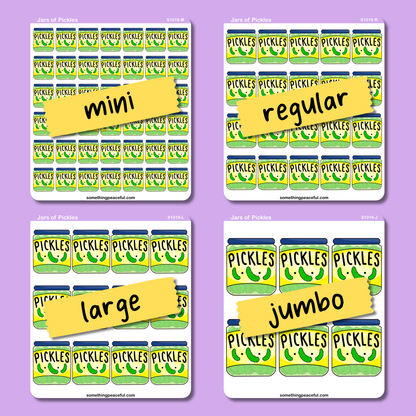Pickle Jar Sticker Sheet