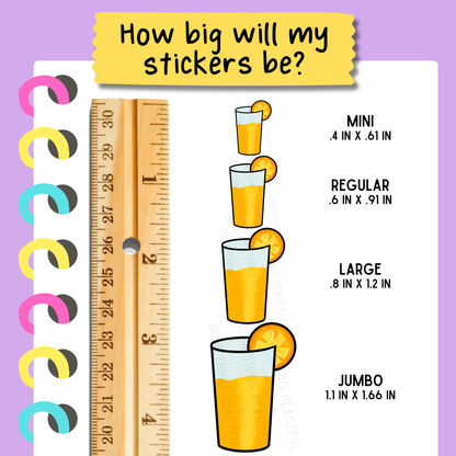 Orange Juice Sticker Sheet