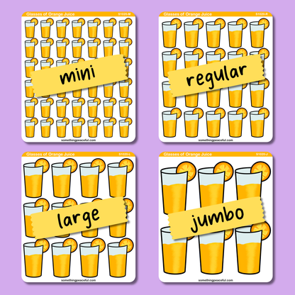 Orange Juice Sticker Sheet
